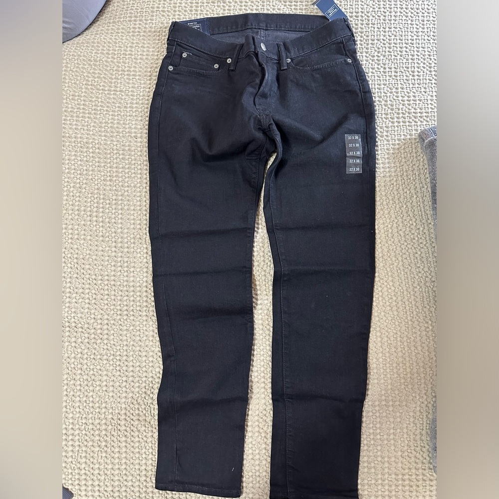 Abercrombie Fitch Jeans, Super Skinny, Black Size 32/30